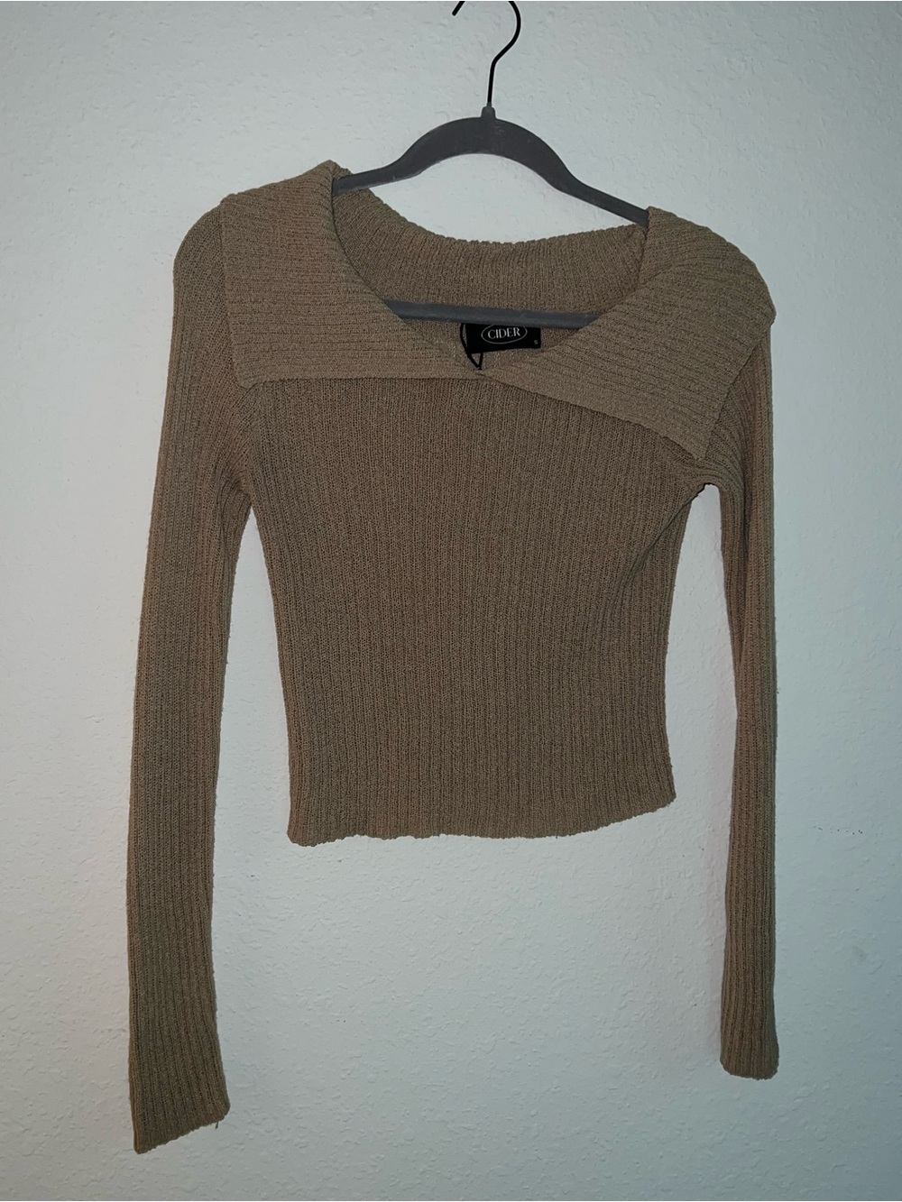 Cider Ribbed Knit Long Sleeve cropped.